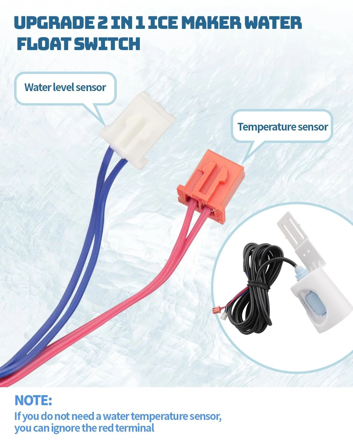 Upgrade 2 in 1 Ice Maker Water Float Switch Fit for Vevor Etc Makers