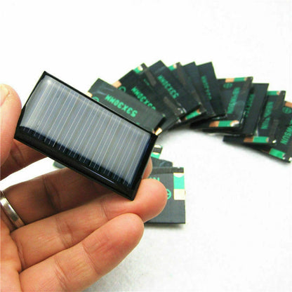 10Pcs/Lot DIY Toy 5V 30mA 53X30mm Micro Mini Small Power Solar Cells Panel k