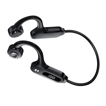 Bone Conduction Headphones Stable Transmission  LED Digital Screen Work