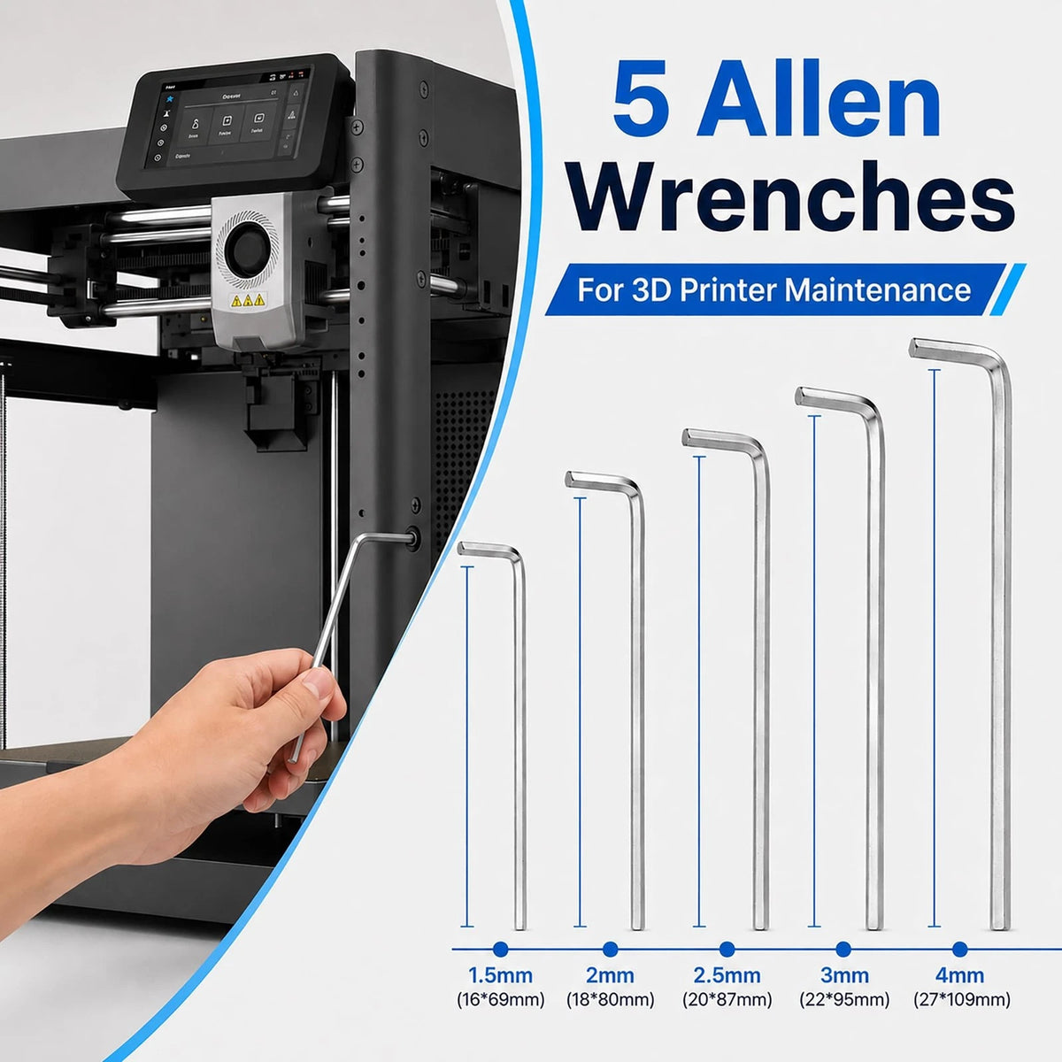 3D Printer Tool Kit for Flashforge AD5X, Nozzle Cleaning Accessories