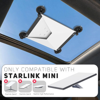 Starlink Mini Mount, Accessory for Car Sunroofs or Black