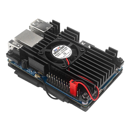 G Aluminum Case with Cooling Fan Active Passive Radiator Kit for Orange Pi 3 LTS