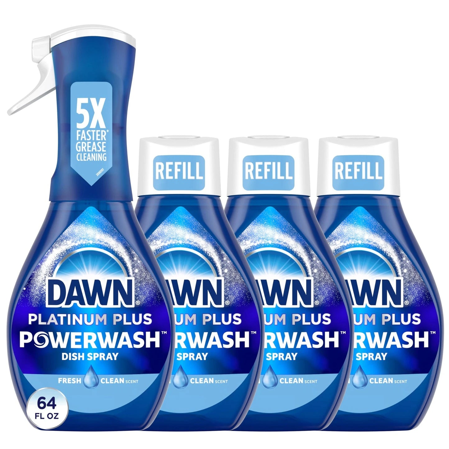 Dawn Powerwash Spray, Dish Soap, Dishwashing Liquid, 16 Fl Oz (Pack of 4)