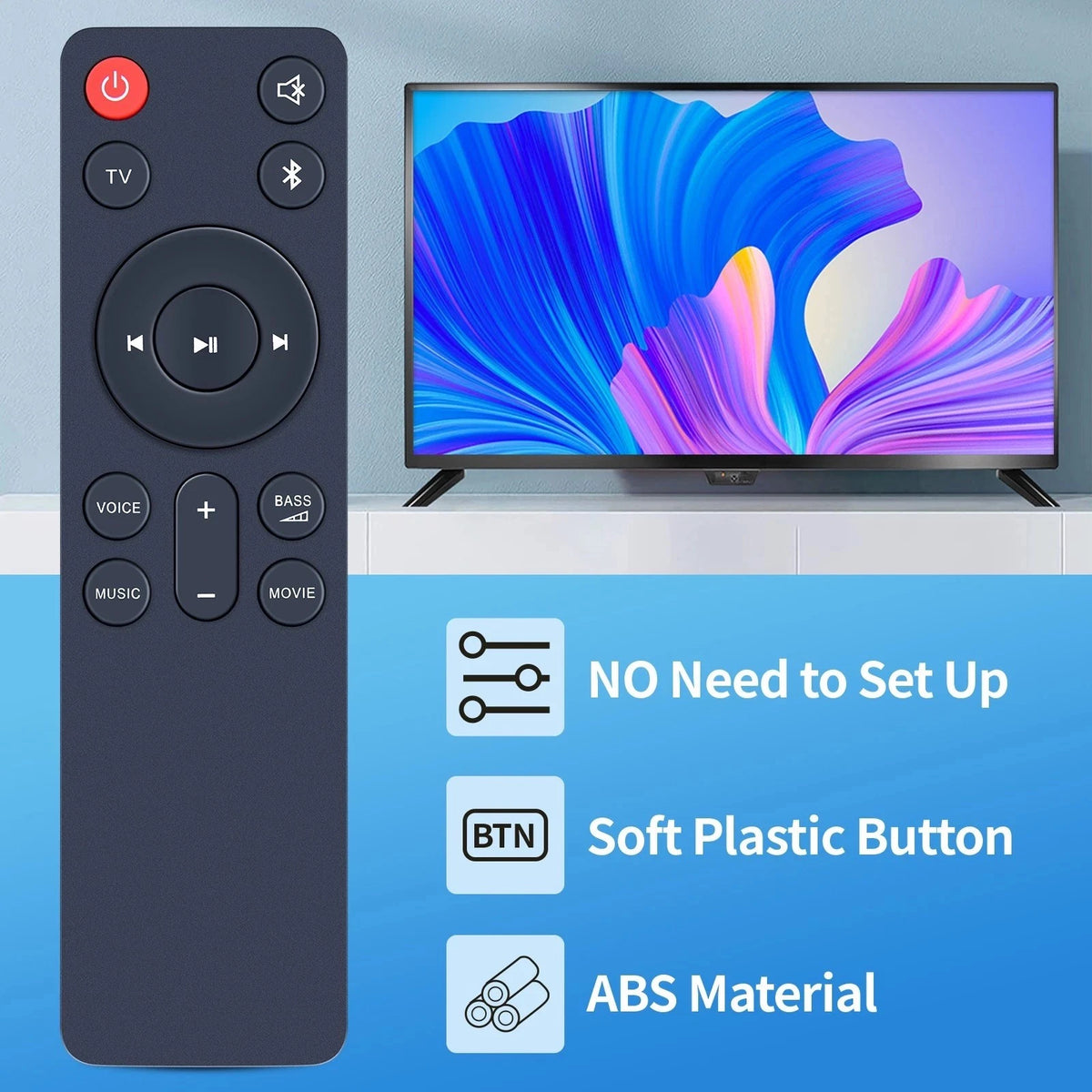 Remote Control For JBL Cinema SB550 SB510 3.1 Channel Soundbar