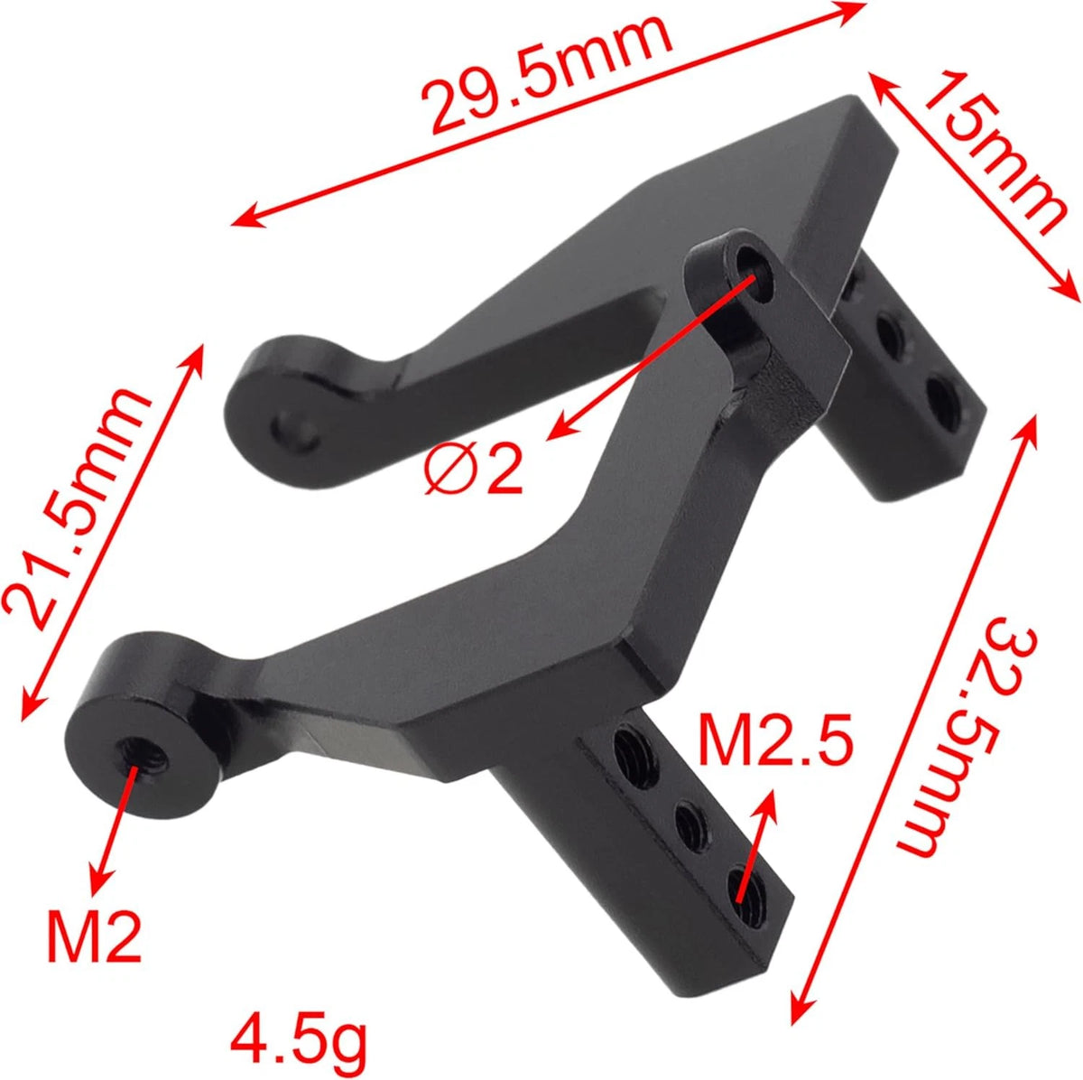 MEUS RACING Ascent 18 Servo Mount for Redcat Ascent-18 1/18 RC Crawler...