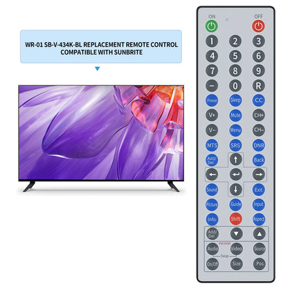 WR-01 Waterproof Remote Control For All SunBrite Outdoor Smart TV SB-V-43-4K-BL