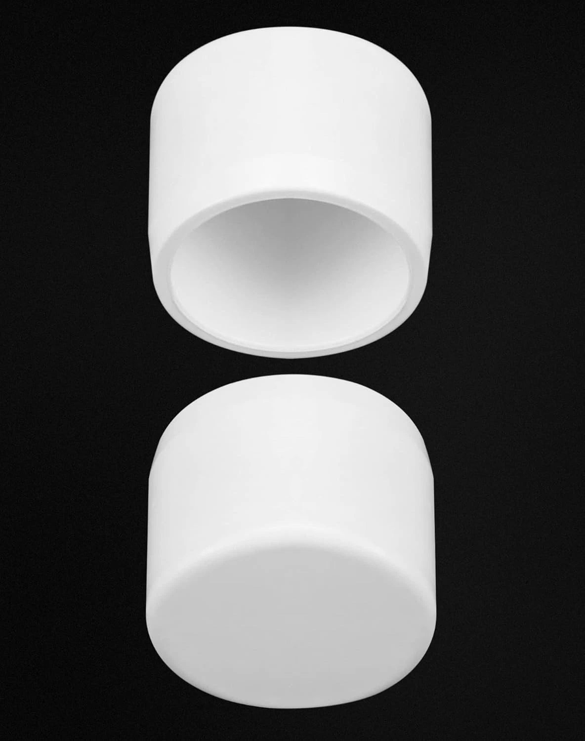 QWORK PVC External End Cap, Furniture Grade SCH40 Fitting, 0.75 Inch, 20 Pack