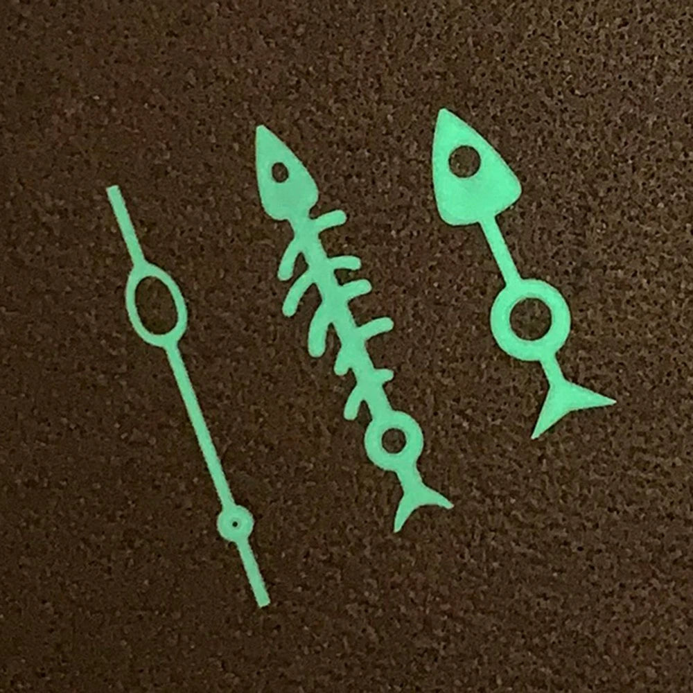 1 Set Luminous 316L Steel Watch Hands Needles For NH35/NH36/4R/7S Movement.