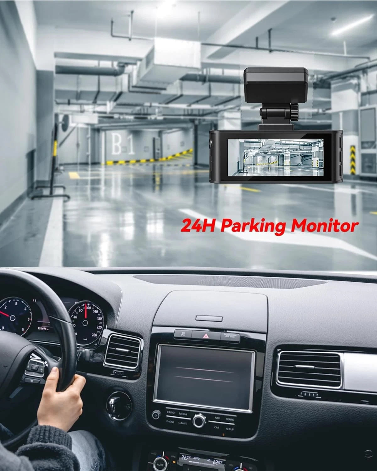 REDTIGER F7N Dash Cam Hardwire Kit, 21.3ft USB C Port Hard Wire Kit for Black