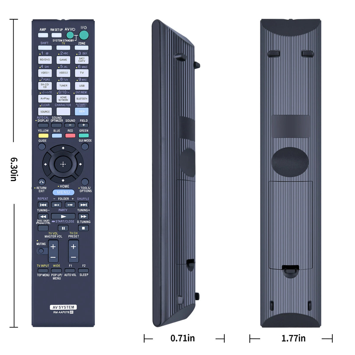 RM-AAP078 Remote Control For Sony AV Receiver STR-DN1030 STRDN1030