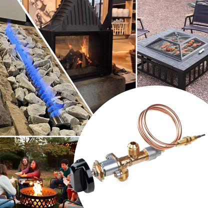 Gas Fireplace Fire Pit Flame Failure Safety Control Valve Kit and Assembly...