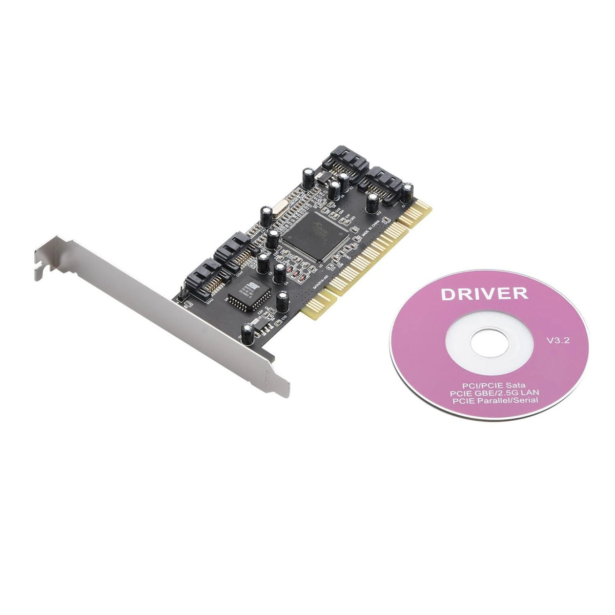 4 Port SATA PCI Expansion Card PCI To SATA Adapter Card RAID 5