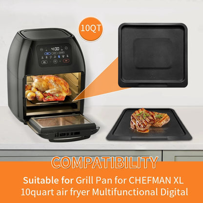 GWBSXM Air 9.4*8.8 Black Pan for Chefman 10QT, 10QT