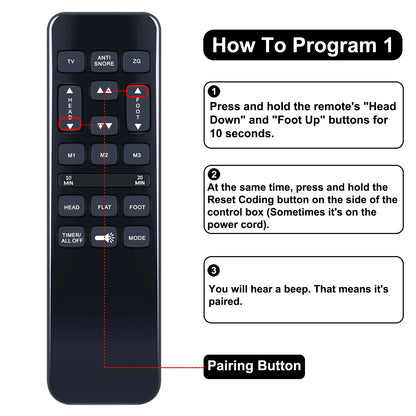 Remote Control For Richmat Model HJH55 Adjustable Bed C121480H550044