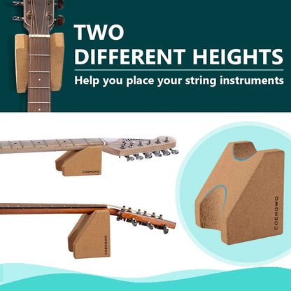 COENGWO Guitar Neck Rest, Cradle Support Pillow Standard, Cork