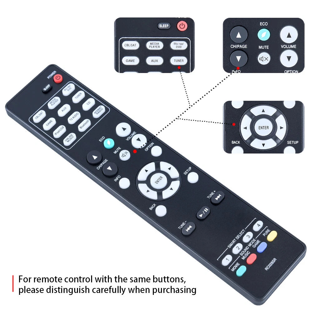 RC028SR Replacement Remote Control For Marantz AV Surround Receiver NR1506