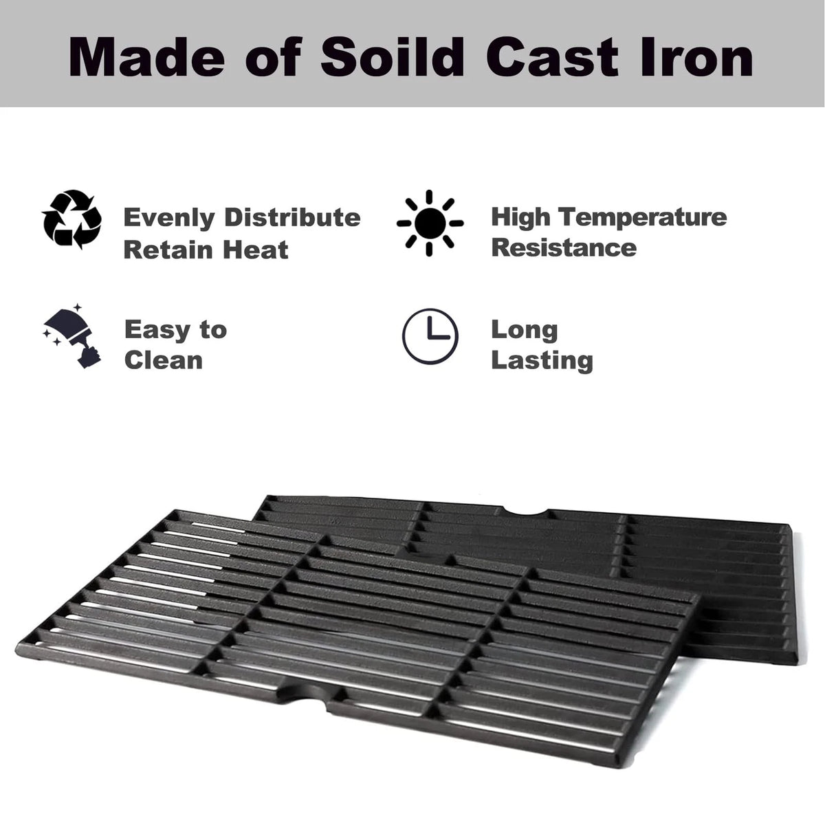 DGF510SBP Grill Grates Replacement 3pcs in total 16 1/4 x 29 5/8'', Black