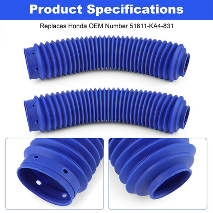 Set of 2 Front Fork Dust Boots for Honda CR125R CR250R CR500R XR600R 1985-1987