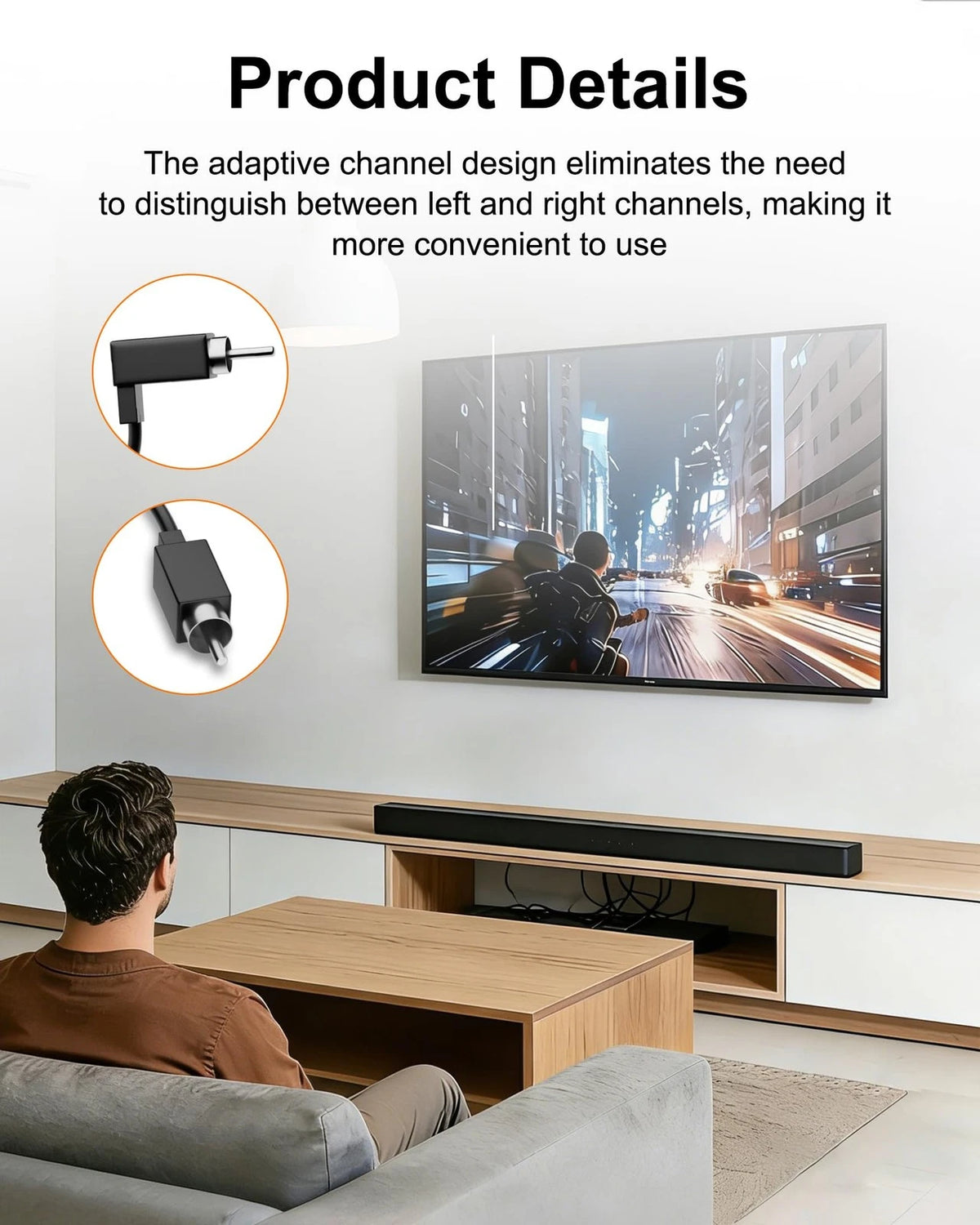 WUKUR 2Pcs Satellite Speaker Cable Compatible with Vizio V51 24.6 feet, Black
