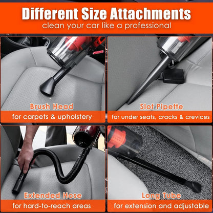 Viewsun Car Cleaning Kit, Orange 17pcs Interior Detailing 17PCS,