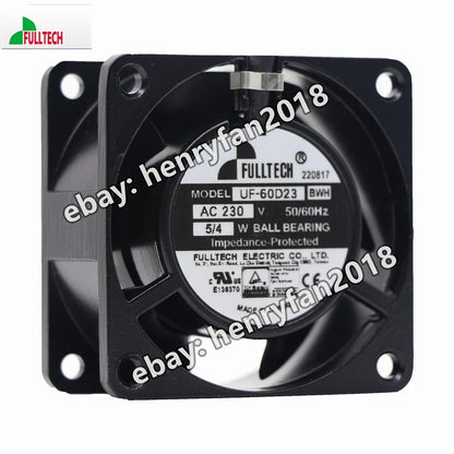 FULLTECH UF-60D23 BWH Axial Fan 230VAC 60*60*30MM 5/4W Ball bearing Cooling Fan