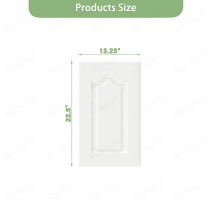 BOTOOT Built-in Cabinet Doors - Semicircular 22.5H*13.25W, White