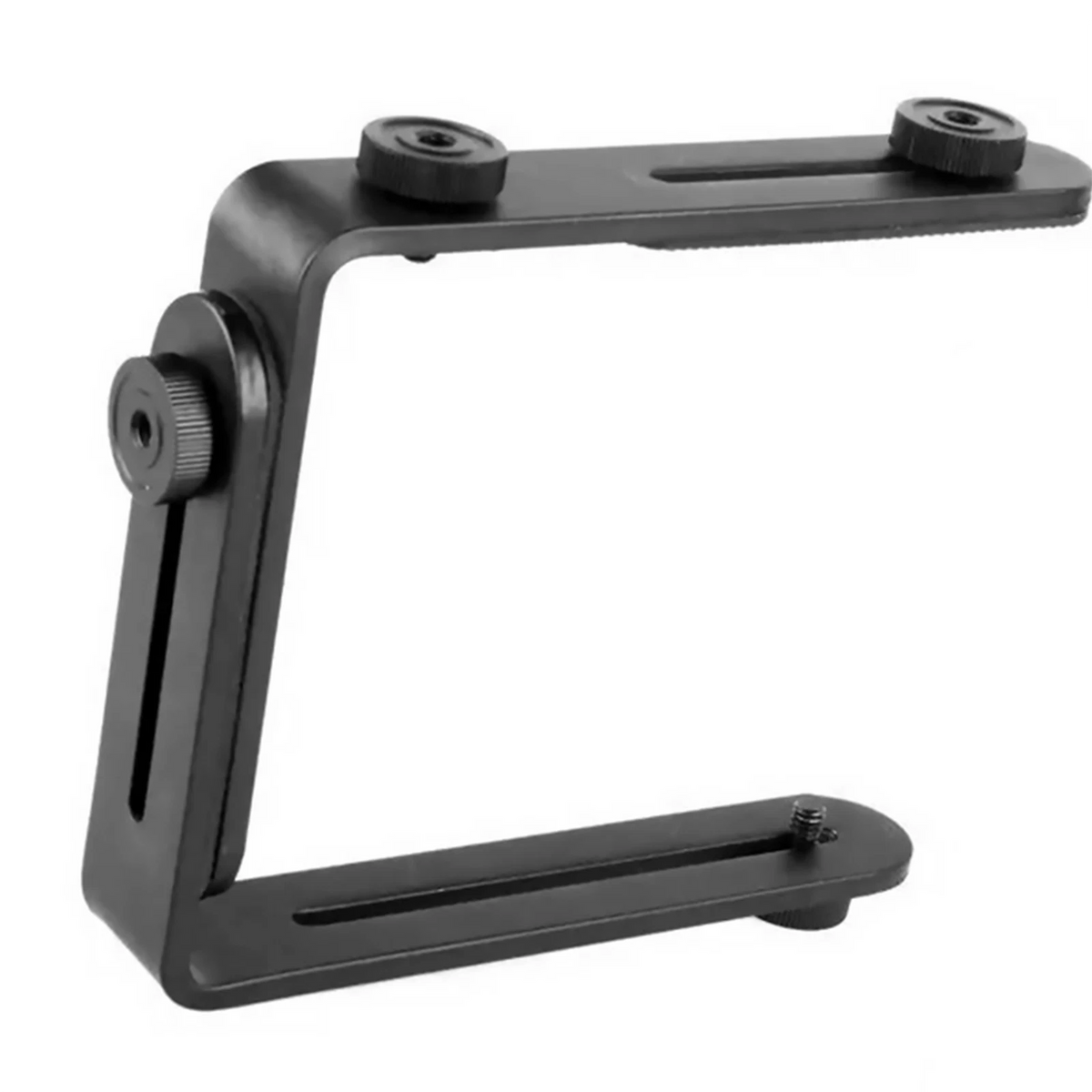 1 Set Double L-shaped Black Aluminum Alloy Metal Bracket kit For DSLR Camera