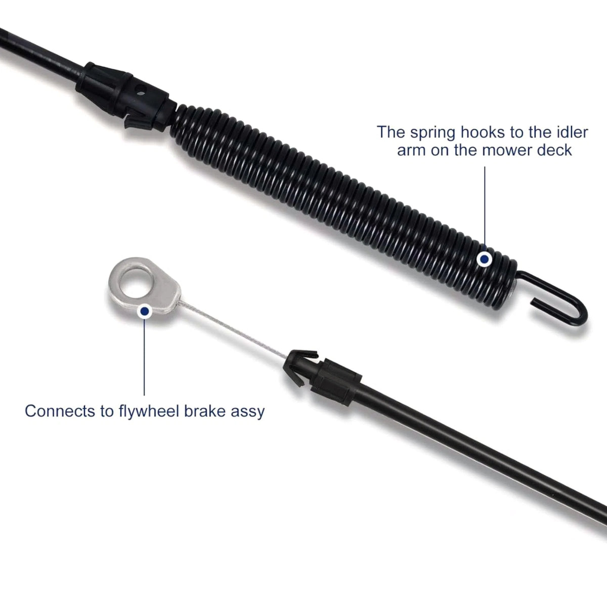 Deck Engagement Clutch Cable 190cm Cut For Craftsman Husqvarna 532435111