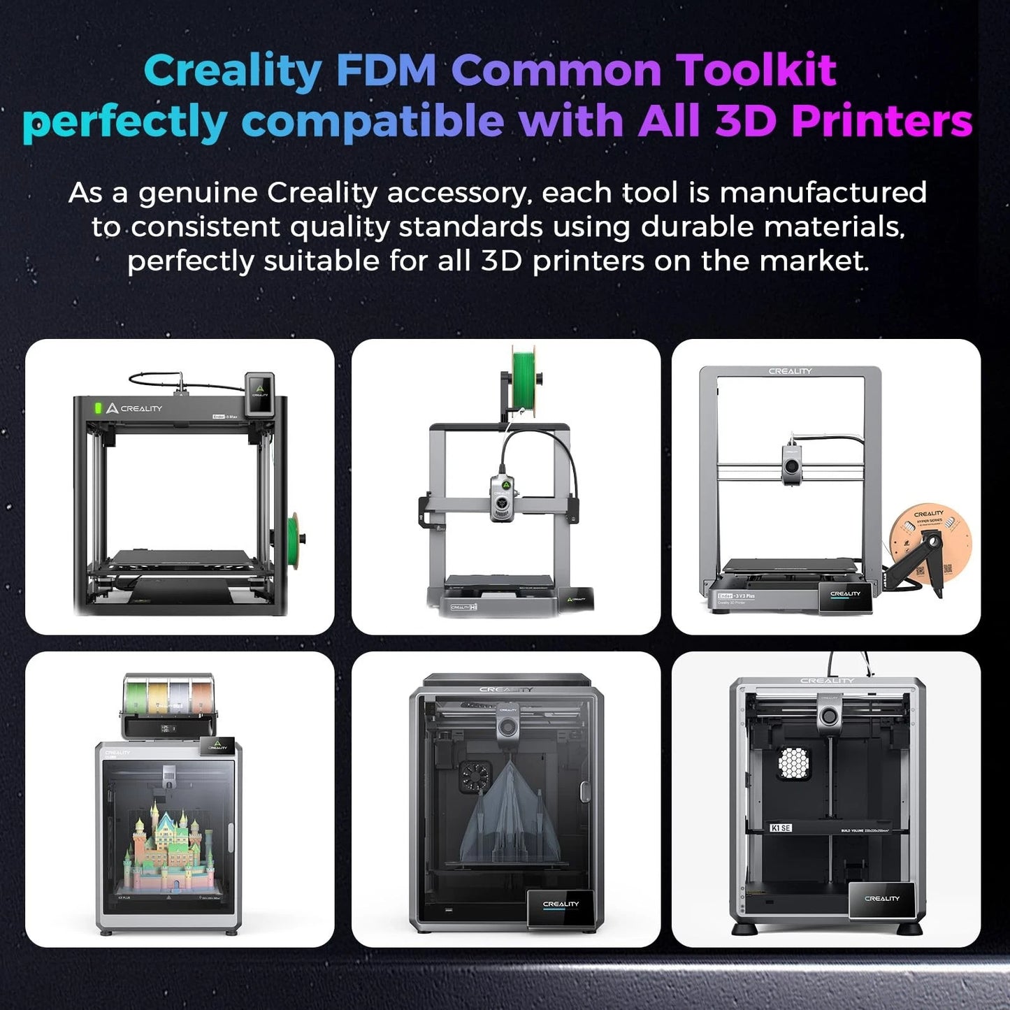 Creality Official 3D Printer Tool Kit, 14 Pcs in 1 Printing Wrap...