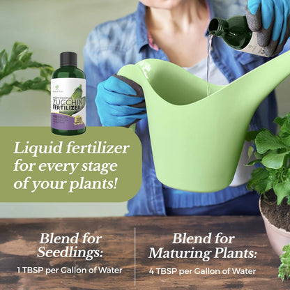 LEAVES AND SOUL Professional Liquid Zucchini Fertilizer | 5-1-5