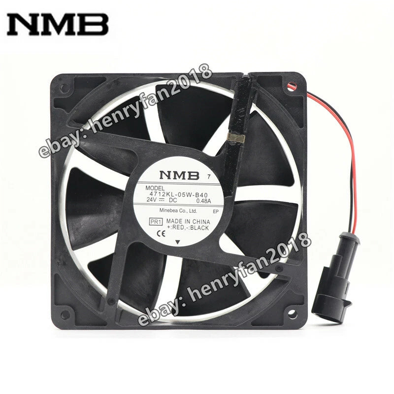 NMB Fan 4712KL-05W-B40 Axial Fan DC 24V 0.48A 120*120*32mm Inverter Fan ACS800