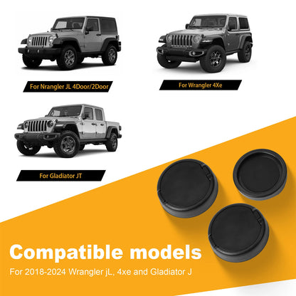 For Jeep Wrangler (JL) / Gladiator (JT) 2018-2024 Car Door Keyhole Cover
