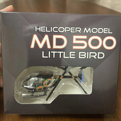 7.4cm Diecast Alloy 1/100 Scale USA Bird MD500 Helicopter Model Static Display