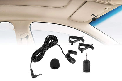 weishan Car Microphone 3.5mm, Radio Mic Replacement for Pioneer Black