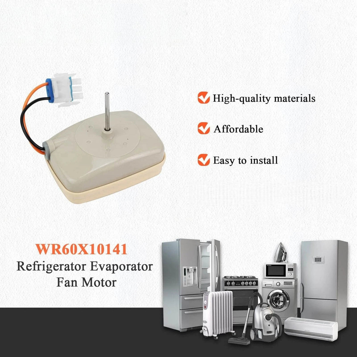 For GE Kenmore Fridge Freezer Evaporator Fan Motor WR60X10141 SM10141 115VAC