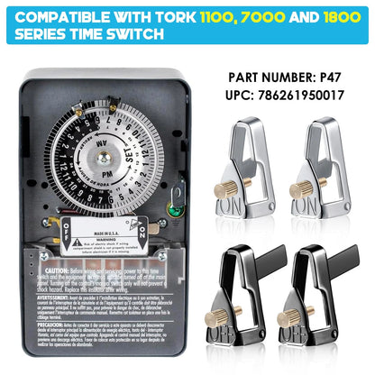 Dreyoo Time Switch Replacement Trippers Kit, 5 ON /5 Off /10 Screws black