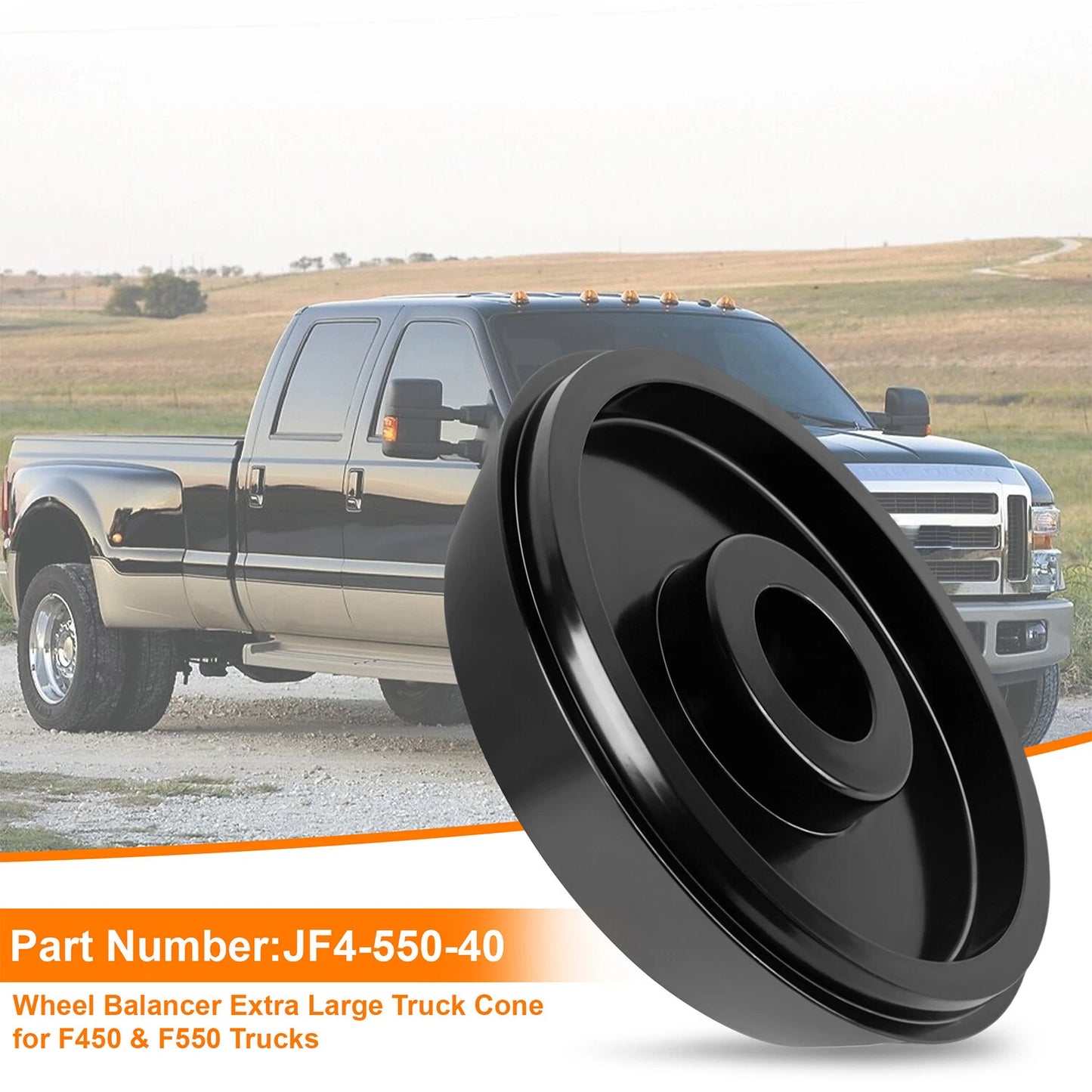 Wheel Balancer Large Cone for Ford F450 F550 40mm Shaft Coats Hunter-Black