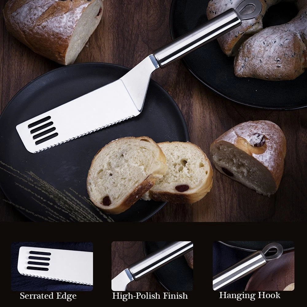 Tafond Stainless Steel Pie Cutter and Server, Cake 10.6 inches, Silver