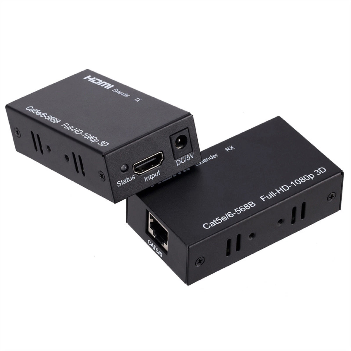 DC 5V/ 1A 60M Extender HDMI to RJ45 Transmitter RJ45 to HDMI Receiver Adapter