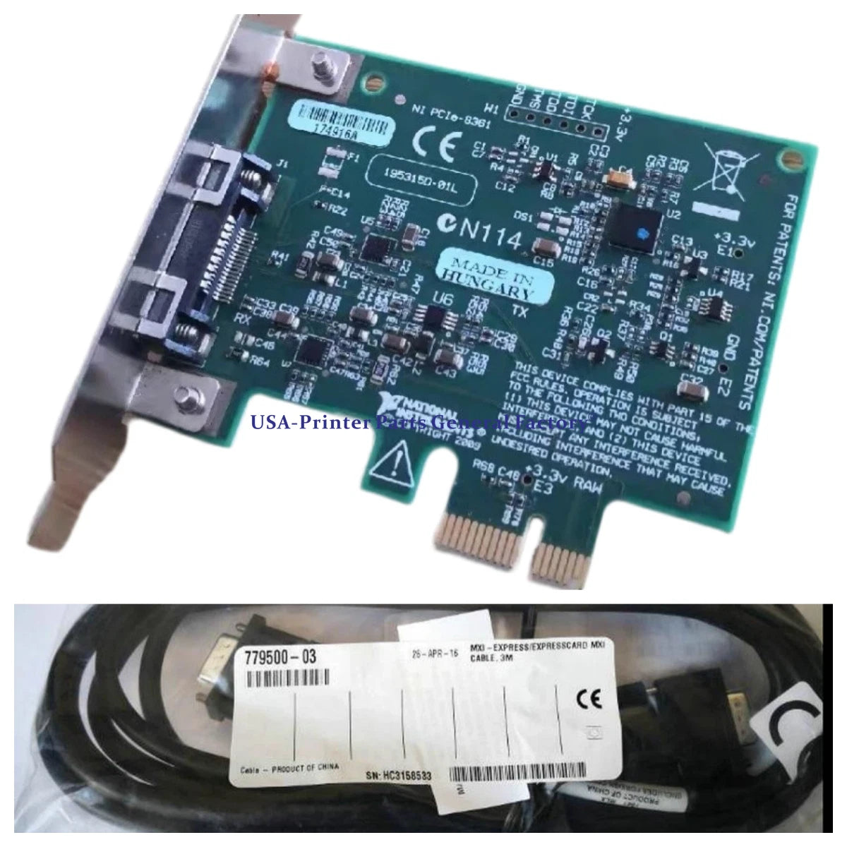 Fit for NI PCIe-8361 remote control module plus 3m 779500-03 MXI-EXPRESScable