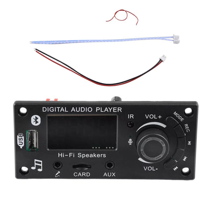 DC7-25V Car Bluetooth MP3 Amplifier Decoding Board 2*50W FM Audio Decoder+Remote