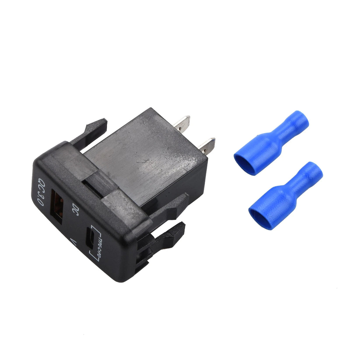 Dual Type C + PD USB QC 3.0 Car Socket Charger 12-24V LED Car Adapter For Toyota