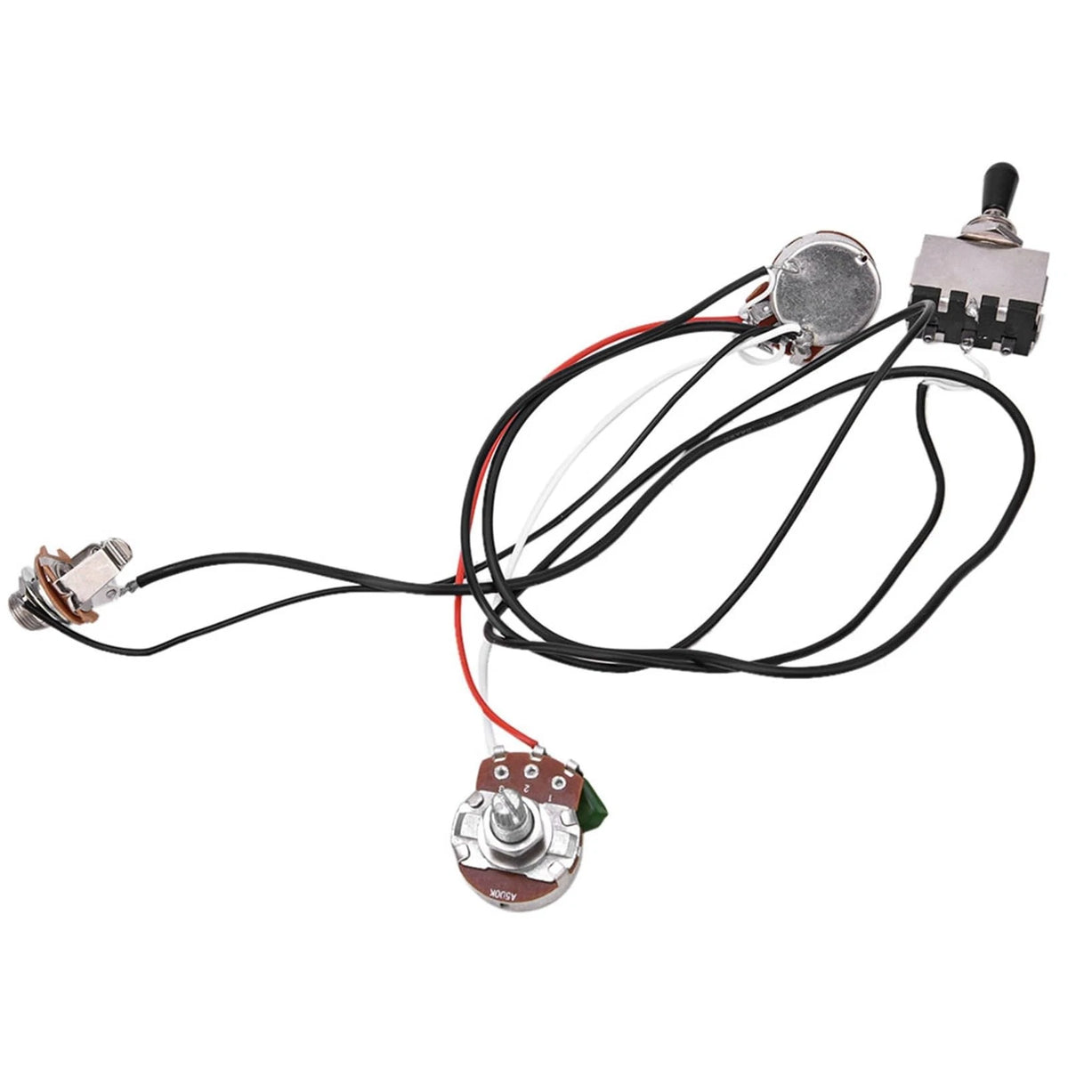 Moofey Electric Guitar Parts, Wiring Harness with 3 Way Chrome Box Toggle...