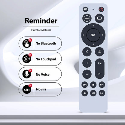 Remote Control For Apple TV 4K/ Gen 1 2 3 4/ HD A2169 A1842 A1625 A1427 A1469