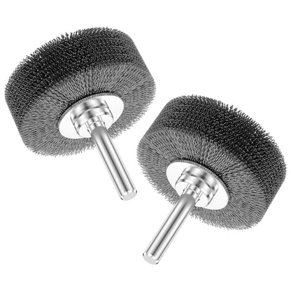 2x Stainless Steel Wire Wheel Brush for Die Grinder Drill 1/4" Shank Rotary Tool