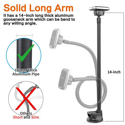 1Zero Magnetic Phone Car Mount 14-Inch 14 inches,