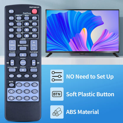 Remote Control For Sharp RRMCGA255AWSA CD Player Stereo System CD-DH950P