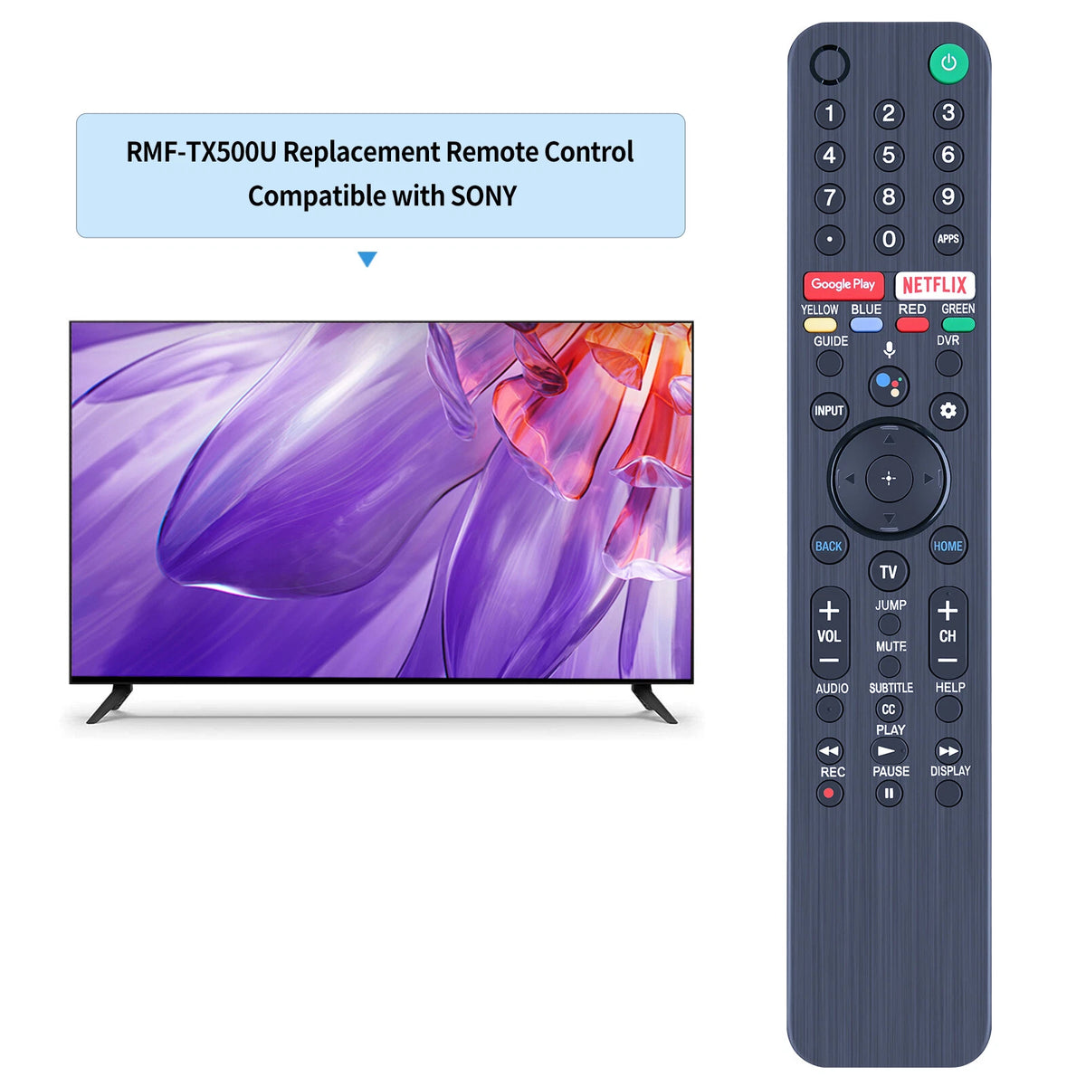 RMF-TX500U Infrared Remote Control For Sony Smart TV KD-75X75CH XBR-55A8H