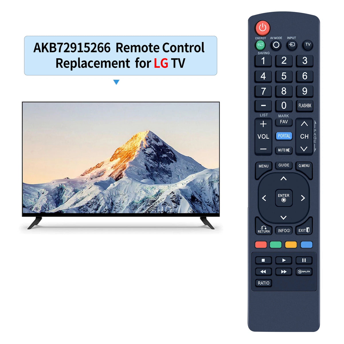 AKB72915266 Remote Control For LG TV 26LE5300 55LD520 19LD350 32LD420