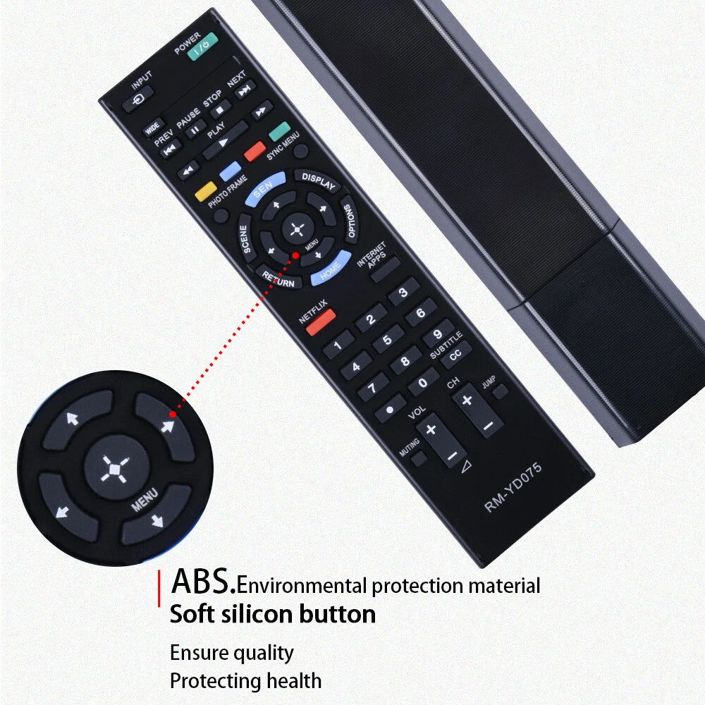 RM-YD075 Remote Control For Sony Bra TV KDL40EX64 KDL-46EX645 KDL-55EX640